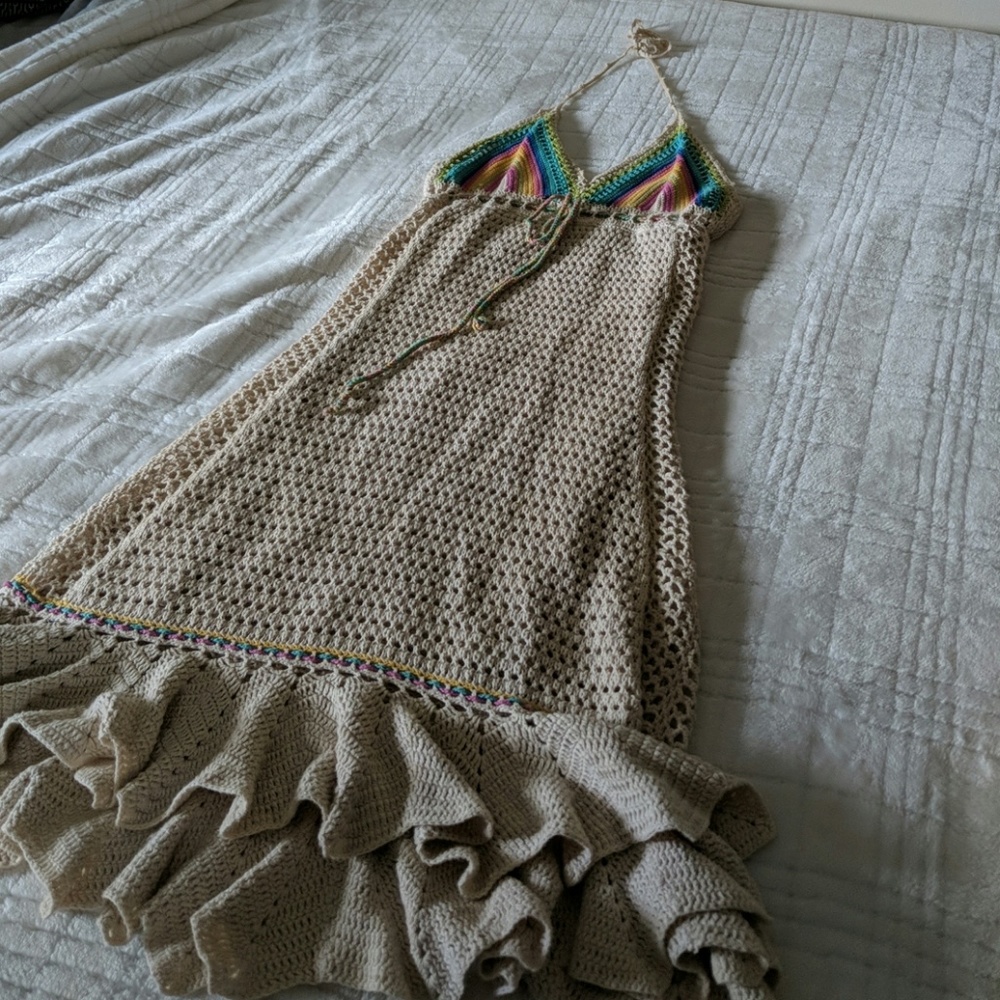 Free People knit halter dress